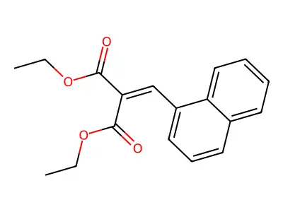 Diethyl [(naphthalen-1-yl)methylidene]propanedioate structure
