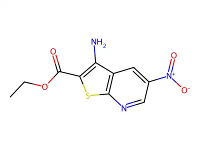 Ethyl 3-amino-5-nitrothieno[2,3-b]pyridine-2-carboxylate structure