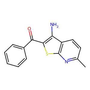 (3-Amino-6-methylthieno[2,3-b]pyridin-2-yl)(phenyl)methanone structure