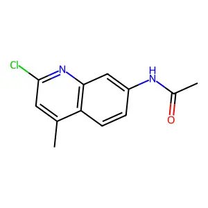 Acetamide, N-(2-chloro-4-methyl-7-quinolinyl)- structure