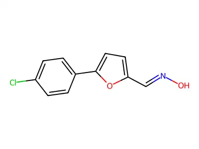 2-Furancarboxaldehyde, 5-(4-chlorophenyl)-, oxime structure