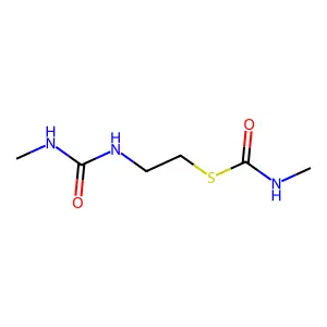 N-Methyl-1-[2-(methylcarbamoylamino)ethylsulfanyl]formamide structure