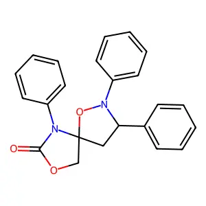 2,3,6-Triphenyl-1,8-dioxa-2,6-diazaspiro[4.4]nonan-7-one structure