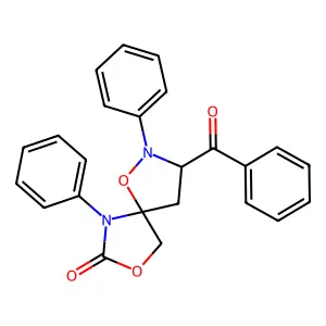 3-Benzoyl-2,6-diphenyl-1,8-dioxa-2,6-diazaspiro[4.4]nonan-7-one structure