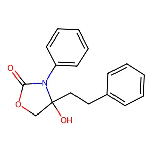 2-Oxazolidinone, 4-hydroxy-3-phenyl-4-(2-phenylethyl)- structure