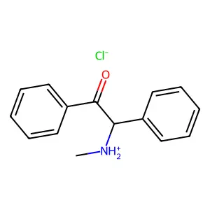 2-(Methylamino)-1,2-diphenylethan-1-one--hydrogen chloride (1/1) structure