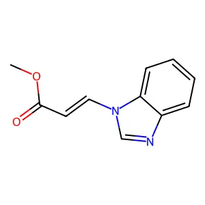 methyl 3-(1H-benzimidazol-1-yl)prop-2-enoate structure
