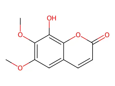 秦皮啶 structure