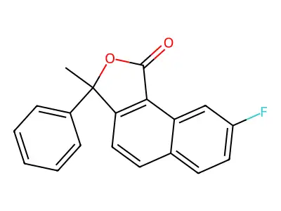 8-Fluoro-3-methyl-3-phenylbenzo[g][2]benzofuran-1-one structure