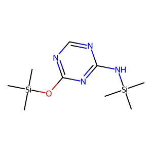 N-(Trimethylsilyl)-4-((trimethylsilyl)oxy)-1,3,5-triazin-2-amine structure