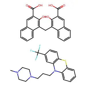 Trifluoperazine pamoate structure