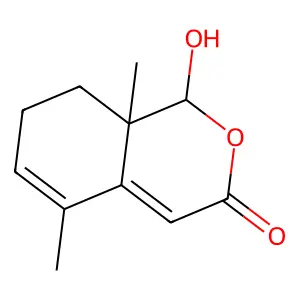 1-hydroxy-5,8a-dimethyl-7,8-dihydro-1H-isochromen-3-one structure