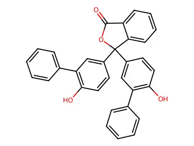 1(3H)-Isobenzofuranone, 3,3-bis(6-hydroxy[1,1'-biphenyl]-3-yl)- structure