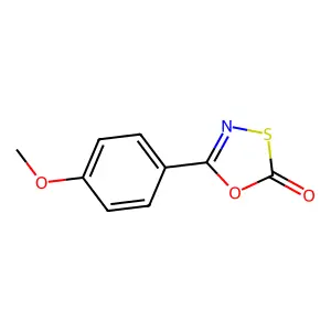 5-(4-Methoxyphenyl)-1,3,4-oxathiazol-2-one structure