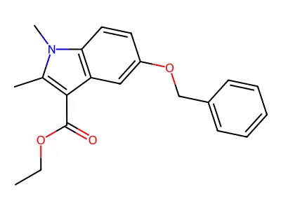 Ethyl 1,2-dimethyl-5-phenylmethoxyindole-3-carboxylate structure