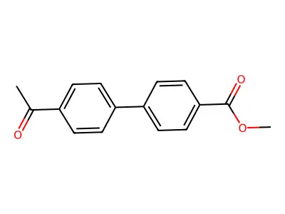 Methyl 4'-acetyl[1,1'-biphenyl]-4-carboxylate structure