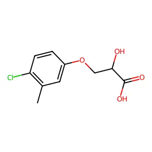 3-(4-Chloro-3-methylphenoxy)-2-hydroxypropanoic acid structure