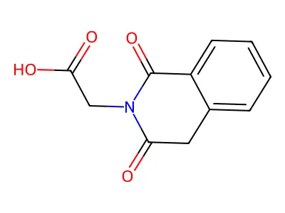 2-(1,3-Dioxo-1,2,3,4-tetrahydroisoquinolin-2-yl)acetic acid structure