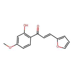 2-Propen-1-one, 3-(2-furanyl)-1-(2-hydroxy-4-methoxyphenyl)- structure