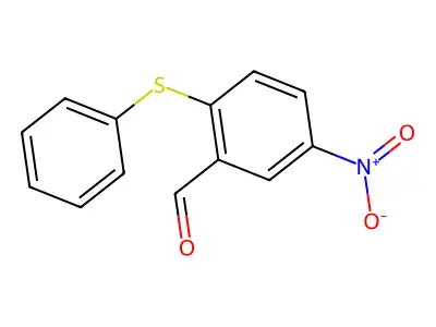 5-Nitro-2-(phenylthio)benzaldehyde structure