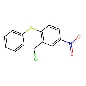 2-(Chloromethyl)-4-nitro-1-(phenylsulfanyl)benzene structure