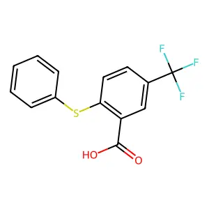 2-苯硫基-5-三氟甲基苯甲酸 structure