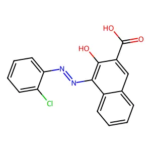 4-((2-氯苯基)偶氮)-3-羟基-2-萘甲酸 structure