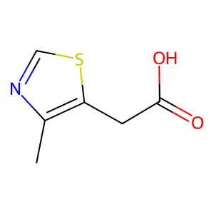4-Methyl-5-thiazoleacetic acid structure