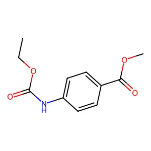 Methyl 4-[(ethoxycarbonyl)amino]benzoate structure