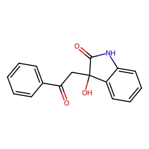 3-Hydroxy-3-phenacyloxindole structure