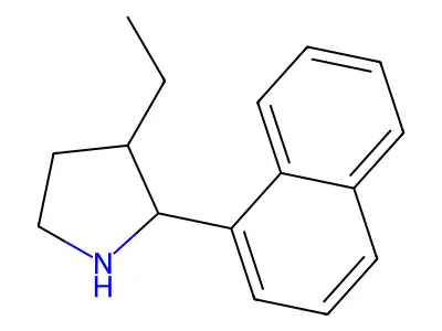 3-Ethyl-2-(naphthalen-1-yl)pyrrolidine structure