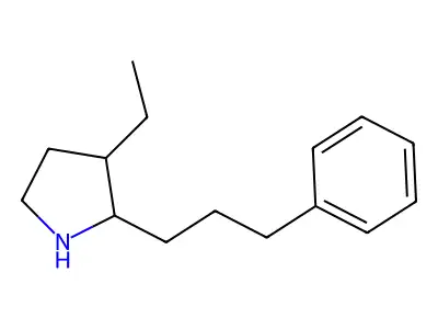 3-Ethyl-2-(3-phenylpropyl)pyrrolidine structure