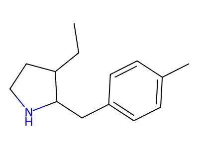 3-Ethyl-2-(4-methylbenzyl)pyrrolidine structure