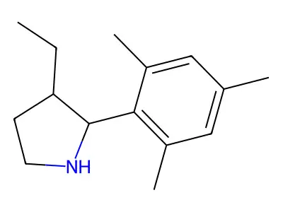 3-Ethyl-2-mesitylpyrrolidine structure