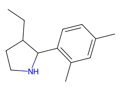 2-(2,4-Dimethylphenyl)-3-ethylpyrrolidine structure