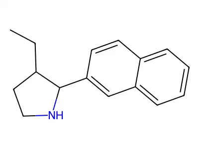 3-Ethyl-2-(naphthalen-2-yl)pyrrolidine structure
