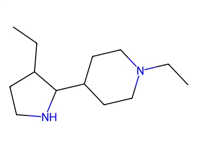 1-Ethyl-4-(3-ethylpyrrolidin-2-yl)piperidine structure