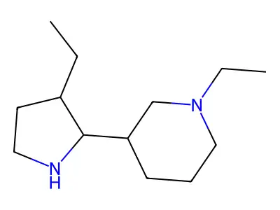 1-Ethyl-3-(3-ethylpyrrolidin-2-yl)piperidine structure