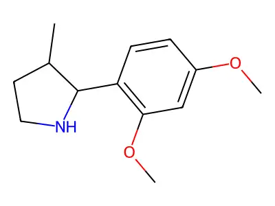 2-(2,4-Dimethoxyphenyl)-3-methylpyrrolidine structure