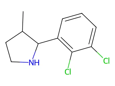 2-(2,3-Dichlorophenyl)-3-methylpyrrolidine structure