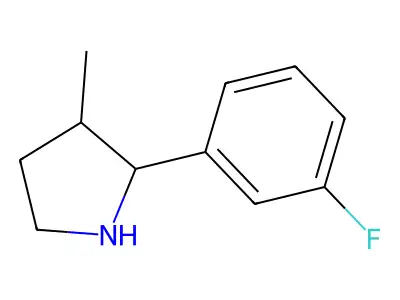 2-(3-Fluorophenyl)-3-methylpyrrolidine structure