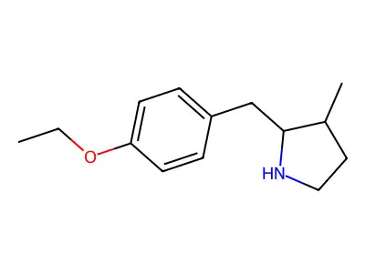 2-(4-Ethoxybenzyl)-3-methylpyrrolidine structure