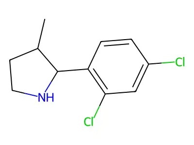 2-(2,4-Dichlorophenyl)-3-methylpyrrolidine structure