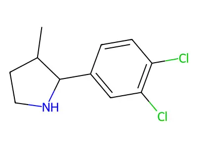2-(3,4-Dichlorophenyl)-3-methylpyrrolidine structure