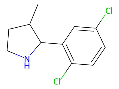 2-(2,5-Dichlorophenyl)-3-methylpyrrolidine structure