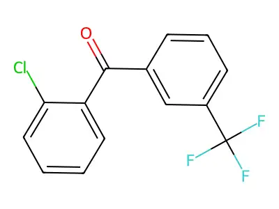 (2-Chlorophenyl)[3-(trifluoromethyl)phenyl]methanone structure