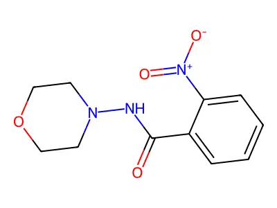N-morpholin-4-yl-2-nitrobenzamide structure