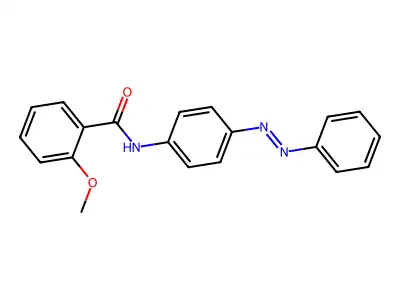 Benzamide, 2-methoxy-N-[4-(2-phenyldiazenyl)phenyl]- structure
