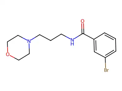 3-bromo-N-[3-(morpholin-4-yl)propyl]benzamide structure