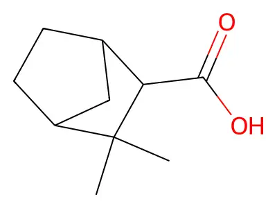 Bicyclo(2.2.1)heptane-2-carboxylic acid, 3,3-dimethyl- structure